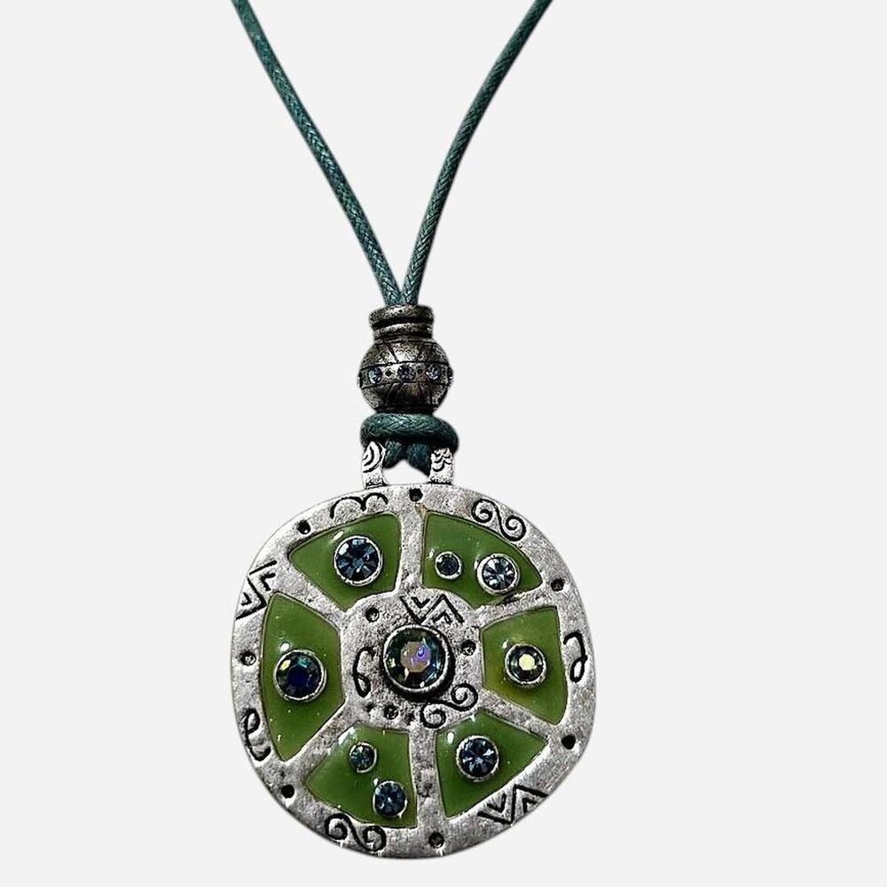 Rare Vintage TStreet Paris Enamel Medallion Necklace